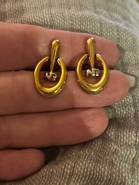 Vintage Nina Ricci Door Knocker Style Earrings